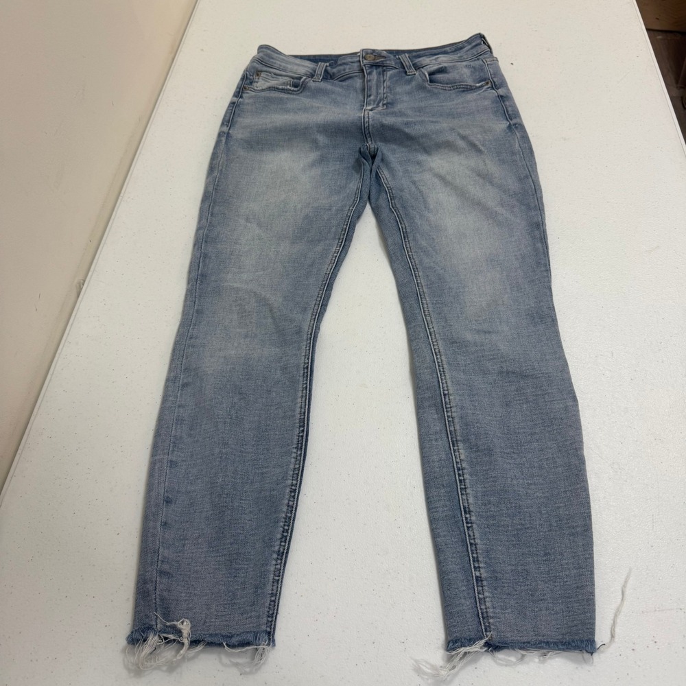 Pistola Womens Light Wash Skinny Jeans Raw Hem‎ P6730MTW-NPRP Blue Denim Size 28